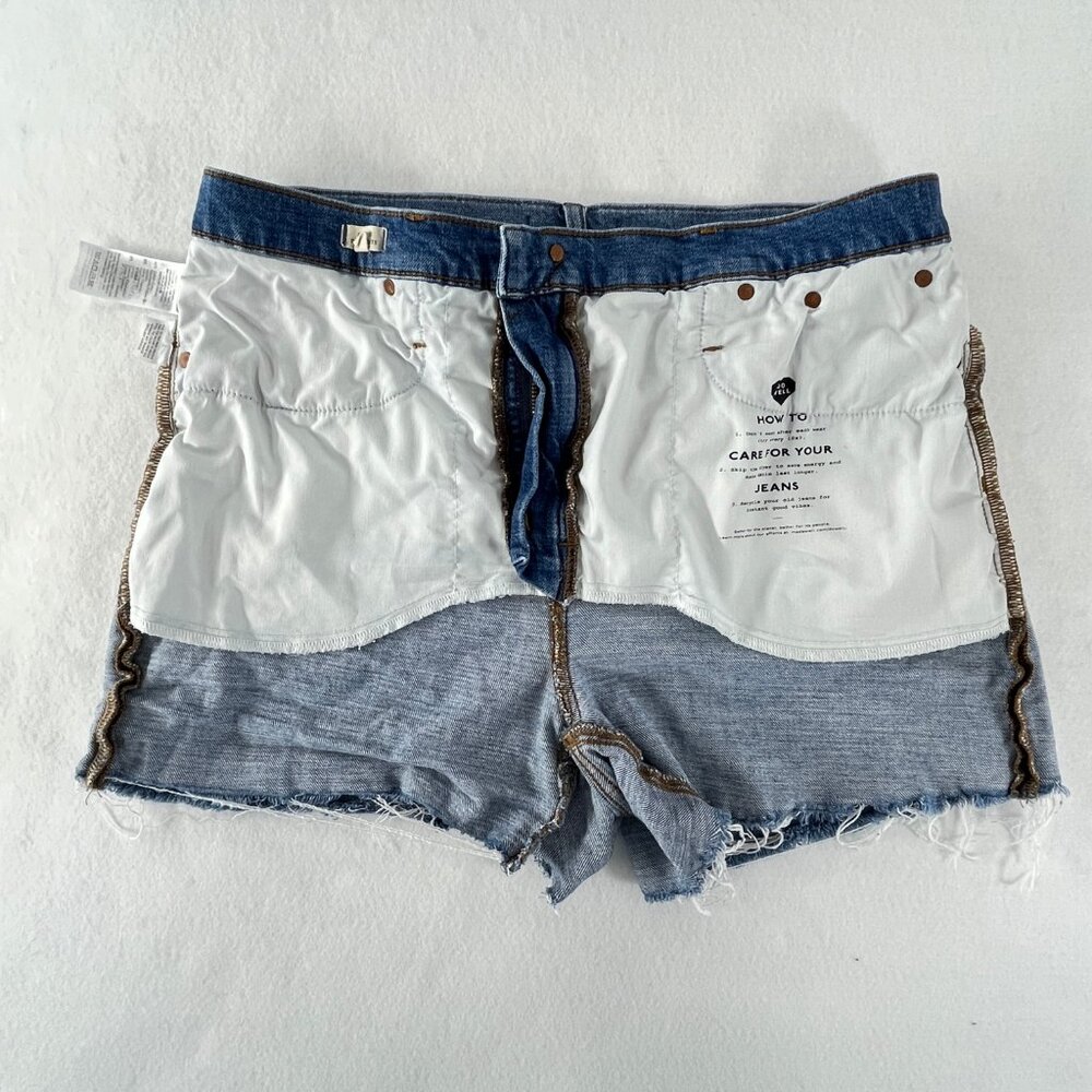 SOLD MADEWELL Womens Size 32 High Rise Denim Jean Shorts Magic Pockets - Picture 7 of 16